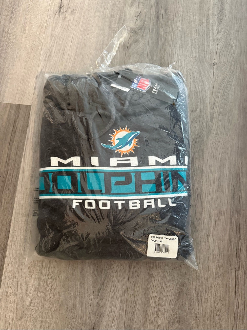 ⭐️ Grey Miami Dolphins Hoodie